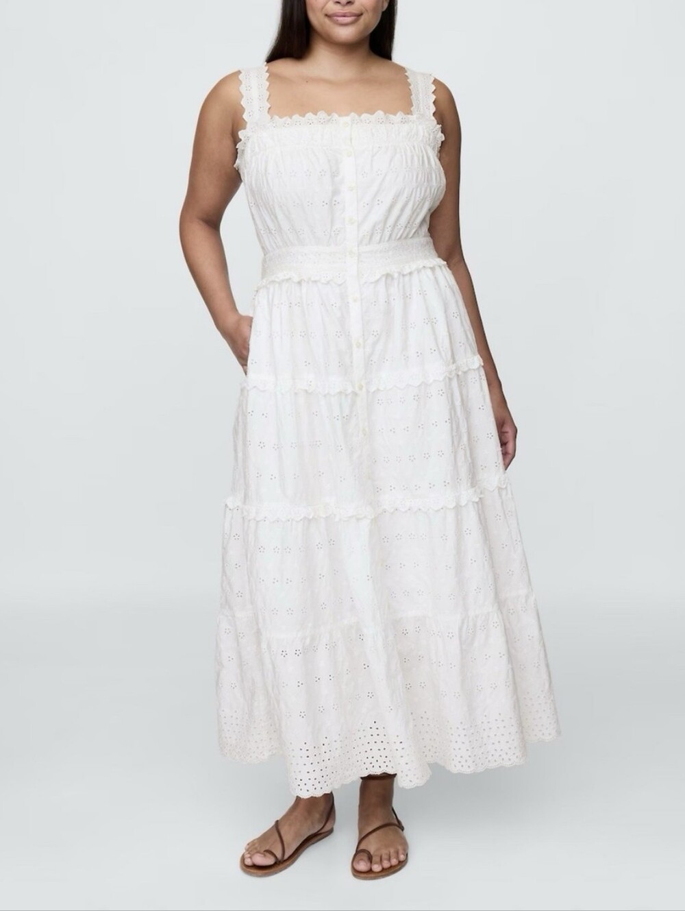 Gap x DÔEN Eyelet Midi Dress - Picture 6 of 7